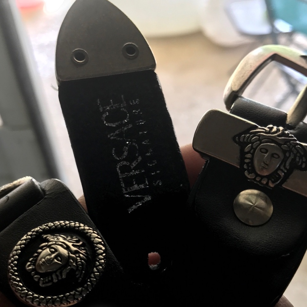 Vintage Versace Medusa Head Belt